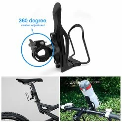 Unbranded Mtb Bicycle Water Bottle Holder With 360 Degree Rotatable Adapter Cycling Cup Drink Bottle Cage For Mountain Bike Accessories -Bikes Shop 336895620 max