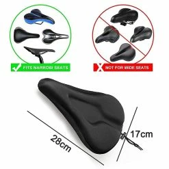 WOSAWE 1 Pcs Bike Seat Cover- Extra Soft Gel Bicycle Seat - Bike Saddle Cushion With Water&dust -Bikes Shop 337898554 max