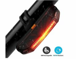 Unbranded Bicycle Rear Light, Bike Taillight Usb Rechargeable Cob Led Rear Bike Lamp, Multi *lighting Modes, Shockproof Waterproof(black) -Bikes Shop 353412645 max