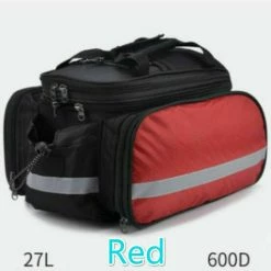 Unbranded Bike Double Panniers Bag Bicycle Rear Seat Saddle Fold Package High Capacity_a