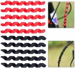 Unbranded 10 Pcs Bicycle Cable Sleeve Spiral Rubber Sleeve 60mm Black Bicycle Cable Protectors For Bike Shift Brake Cable