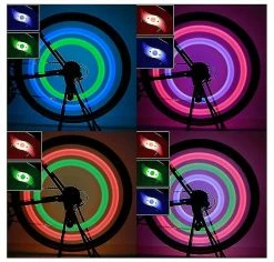 Unbranded Waterproof Bicycle Spoke Light, With 3 Lighting Mode Led Bike Wheel Light Easy To Install Bicycle Safety Warning Light(white) -Bikes Shop 356752166 max