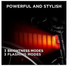 Unbranded Bike Tail Light By Powerful 6 Setting, 30 Super Bright Led Bicycle Rear Light Easily Clips On As Red Taillight For Optimum Cycling Safety 12 Hour -Bikes Shop 356752265 max