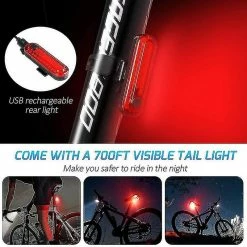Unbranded Bike Light Night Set, Multifunctional Stopwatch S Speaker Front And Rear, Waterproof Bike Usb Rechargeable With Tail Lights -Bikes Shop 357363535 max