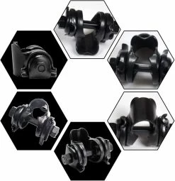 Unbranded Bicycle Saddle Seat Bracket Bike Seatpost Clamp Bike Seat Adapter For Standard Rail Bicycle Saddles(1pcblack) -Bikes Shop 358153030 max