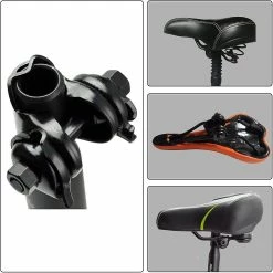 Unbranded Bicycle Saddle Seat Bracket Bike Seatpost Clamp Bike Seat Adapter For Standard Rail Bicycle Saddles(1pcblack) -Bikes Shop 358153045 max