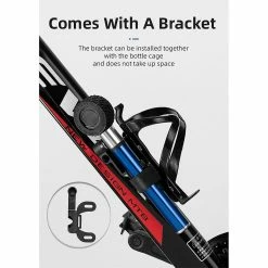 Unbranded Bike Mini Pump With Pressure Gauge Lcd Digital Display 120 Psi Mtb Tire Inflator -Bikes Shop 358877559 max