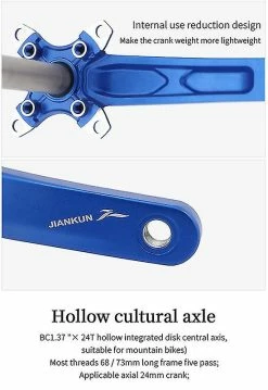 Unbranded Ixf 104bcd Mtb Bike Crankset Narrow Wide Single Chainring 170mm Crank Set -Bikes Shop 360751178 max