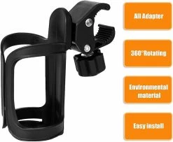 Unbranded Bike Bottle Holder, Black Bicycle Cup Holder 360 Degrees Rotation Cycling Water Bottle Cages; Fit Bicycles, Mountain Bikes, Prams And Wheelchair 5 Unbranded Bike Bottle Holder, Black Bicycle Cup Holder 360 Degrees Rotation Cycling Water Bottle Cages; Fit Bicycles, Mountain Bikes, Prams And Wheelchair -Bikes Shop 364569444 max