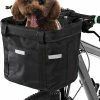 Mimigo Bicycle Basket Front Detachable Waterproof Bike Handlebar Basket Pet Carrier Frame Bag