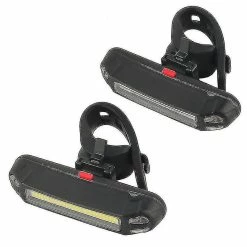 Unbranded 2pcs Waterproof Riding Bicycle Led Taillights Bike Cob Warning Light U