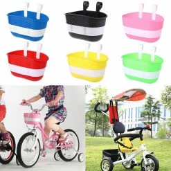Unbranded Bicycle Basket Children Bike Plastic Hanging Front Handlebar Carrier Saddlebag -Bikes Shop 374643818 max