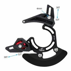 Unbranded Mtb Bike Protector 32t-38t Single Disc Chain Guide Dh Soft Tail Chain Guard -Bikes Shop 384376205 max