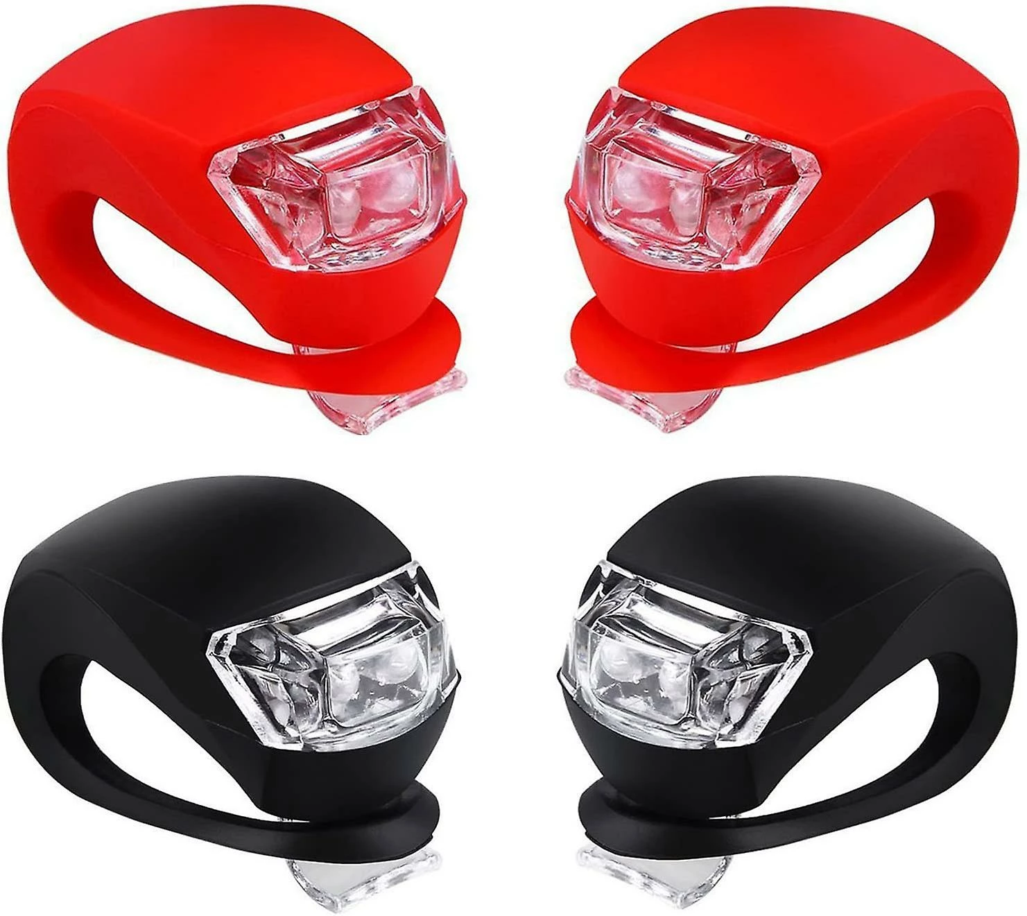 Ersam Bicycle Light Front And Rear Silicone Led Bike Light Set - Bike Headlight And Taillight 1 Ersam Bicycle Light Front And Rear Silicone Led Bike Light Set - Bike Headlight And Taillight