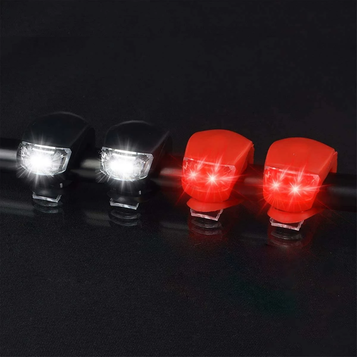 Ersam Bicycle Light Front And Rear Silicone Led Bike Light Set - Bike Headlight And Taillight 2 Ersam Bicycle Light Front And Rear Silicone Led Bike Light Set - Bike Headlight And Taillight - Image 2