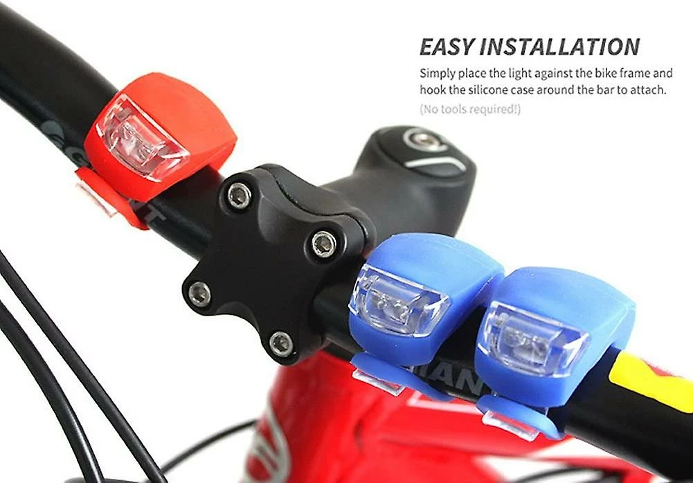 Ersam Bicycle Light Front And Rear Silicone Led Bike Light Set - Bike Headlight And Taillight 5 Ersam Bicycle Light Front And Rear Silicone Led Bike Light Set - Bike Headlight And Taillight - Image 5