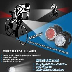 Ersam Bike Light Set, Super Bright Usb Rechargeable Bicycle Lights, Waterproof Road Bike Lights Rechargeable -Bikes Shop 385580323 max