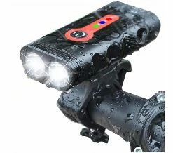A Smile Bike Light 5 Mode Super Bright 360 Degree Rotatable Ip65 Waterproof Usb Rechargeable Bicycle Light,9.5cm4.6cm2.5cm(black)