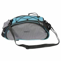 Unbranded Roswheel 13l Waterproof Bicycle Mtb Road Bike Bag Reflective Rear Rack Tail Pannier Pack Cycling Bag - Grey/blue