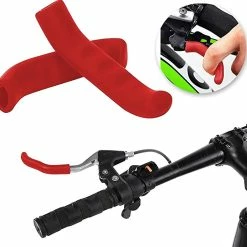Giveuphesit Brake Grip Cover, Silicone Soft Bike Brake Lever Grip Anti-slip Shock Absorption Brake Handle -Bikes Shop 394106166 max