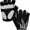 Ksalfye Mens Cycling Gloves,half Finger Biking Glove Mtb Dh Road Bicycle Gloves Gel Pad Shock-absorbing Anti-slip Breathable Motorcycle Mountain Bike Gloves U