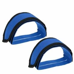 Bxasdf Bike Pedal Strap - Heavy Duty Nylon Footrest -set Of 2,blue
