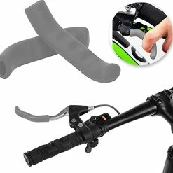 Bxasdf Brake Lever Grips, Anti-slip Silicone Rubber Bike Brake Covers, Gery -Bikes Shop 403781541 max