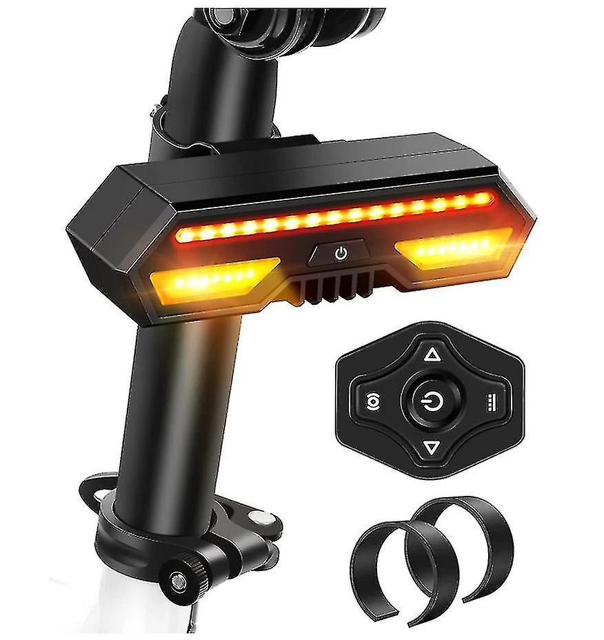 Unbranded Bike Tail Light Chronus, Usb Rechargeable Led Bicycle Rear Lights, Waterproof Safety Riding Turn Signal Rear Warning Light(black) 1 Unbranded Bike Tail Light Chronus, Usb Rechargeable Led Bicycle Rear Lights, Waterproof Safety Riding Turn Signal Rear Warning Light(black)