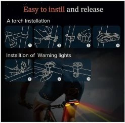 Unbranded Bike Tail Light Chronus, Usb Rechargeable Led Bicycle Rear Lights, Waterproof Safety Riding Turn Signal Rear Warning Light(black) 9 Unbranded Bike Tail Light Chronus, Usb Rechargeable Led Bicycle Rear Lights, Waterproof Safety Riding Turn Signal Rear Warning Light(black) -Bikes Shop 404332746 max