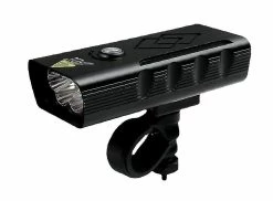 Unbranded Chronus Bicycle Headlamp Usb Rechargeable Light Waterproof Bike Front Light For Night Riding(black)