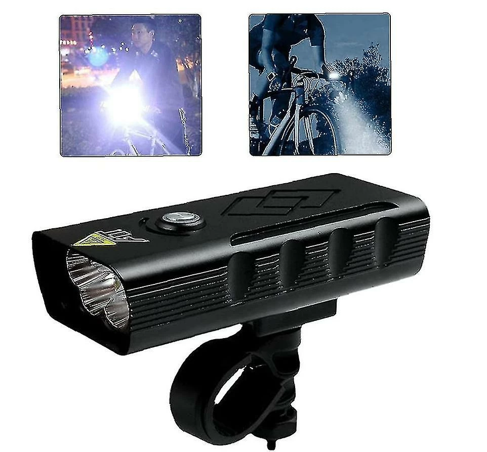 Unbranded Chronus Bicycle Headlamp Usb Rechargeable Light Waterproof Bike Front Light For Night Riding(black) 2 Unbranded Chronus Bicycle Headlamp Usb Rechargeable Light Waterproof Bike Front Light For Night Riding(black) - Image 2