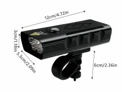 Unbranded Chronus Bicycle Headlamp Usb Rechargeable Light Waterproof Bike Front Light For Night Riding(black) 9 Unbranded Chronus Bicycle Headlamp Usb Rechargeable Light Waterproof Bike Front Light For Night Riding(black) -Bikes Shop 404334889 max