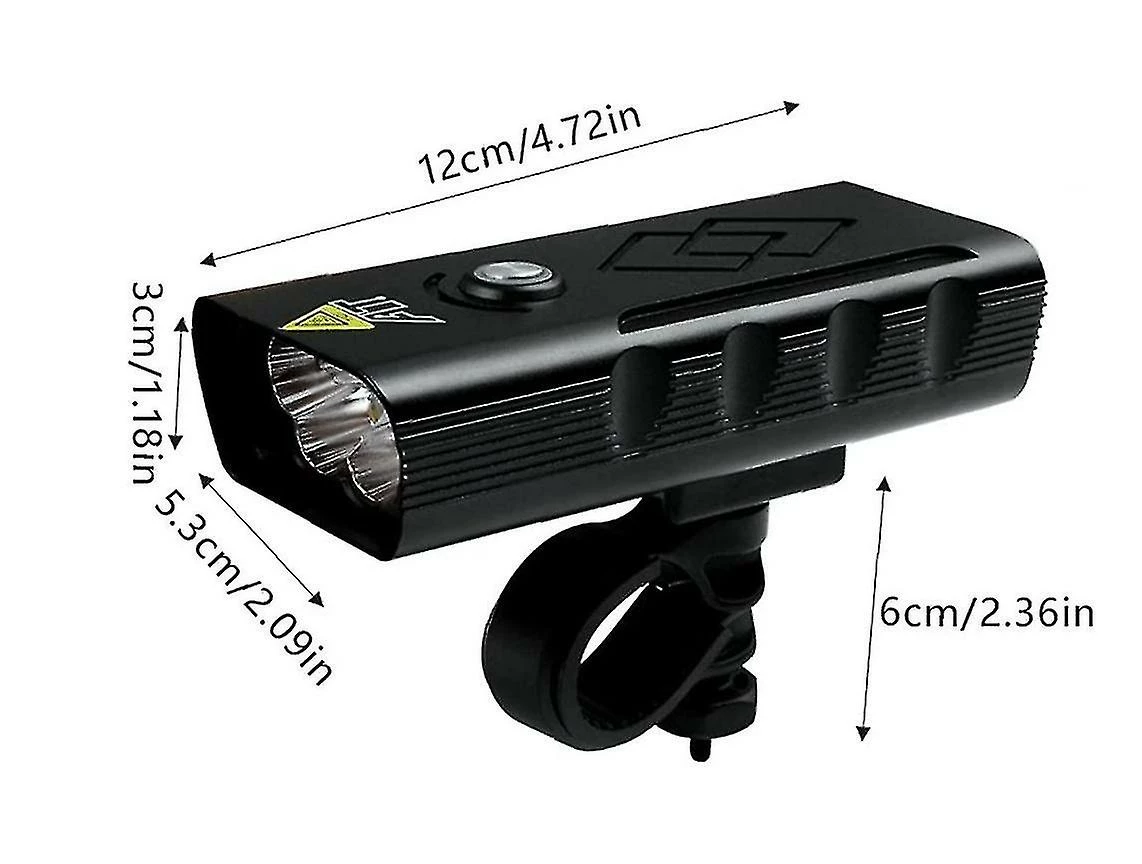 Unbranded Chronus Bicycle Headlamp Usb Rechargeable Light Waterproof Bike Front Light For Night Riding(black) 5 Unbranded Chronus Bicycle Headlamp Usb Rechargeable Light Waterproof Bike Front Light For Night Riding(black) - Image 5