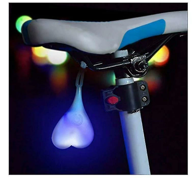 Unbranded Bike Ball Tail Lights, Bike Heart Warning Lights, Night Essential Led Egg Lamp, Waterproof(blue) 1 Unbranded Bike Ball Tail Lights, Bike Heart Warning Lights, Night Essential Led Egg Lamp, Waterproof(blue)