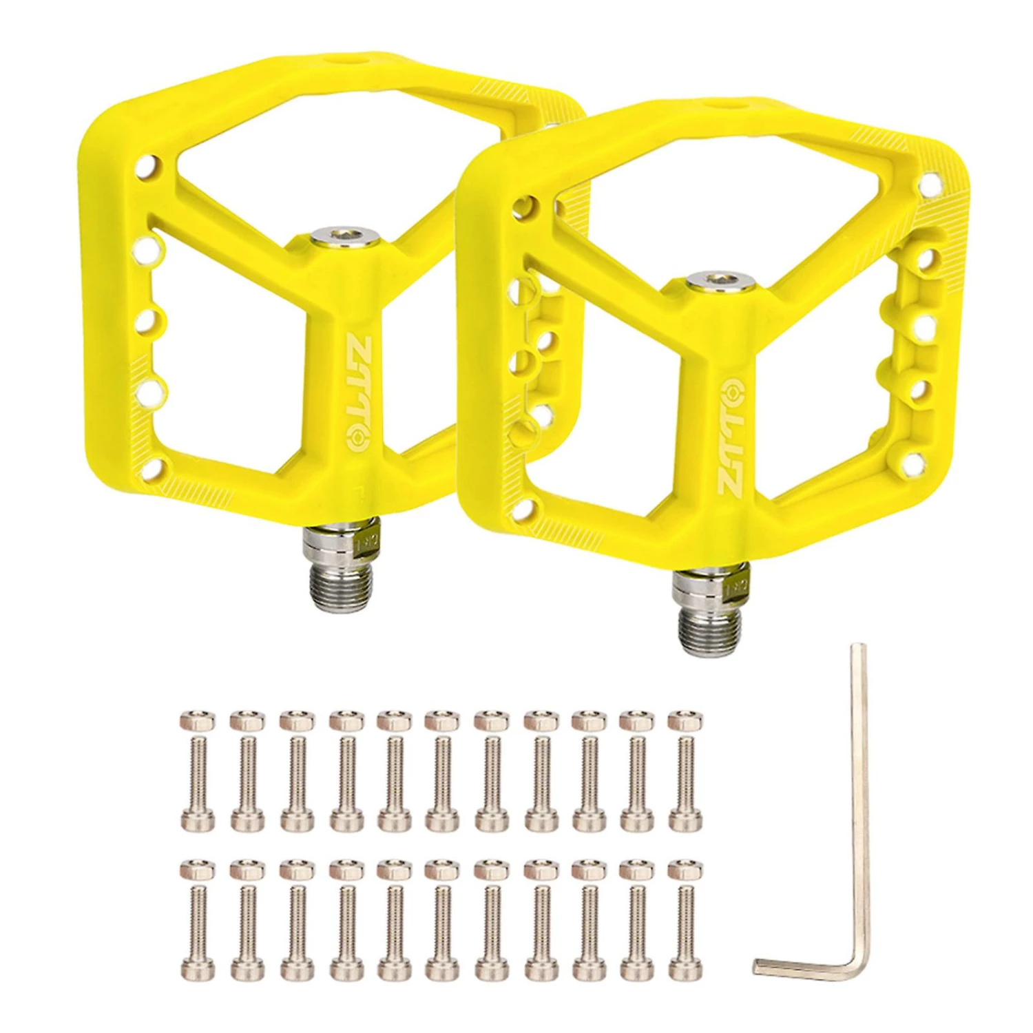 Unbranded Big And Flat Platform Bike Pedals Mtb Bicycle Nylon Pedals Easy Installation 1 Unbranded Big And Flat Platform Bike Pedals Mtb Bicycle Nylon Pedals Easy Installation