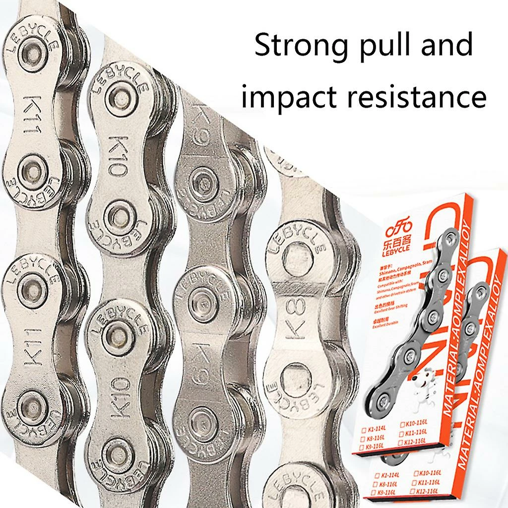 Unbranded Bicycle Chain 6 7 8 9 10 11 Speed Mtb Road Bike Chain 116 Links Bike Chain 3 Unbranded Bicycle Chain 6 7 8 9 10 11 Speed Mtb Road Bike Chain 116 Links Bike Chain - Image 3