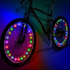Sxbd 2 Pack Led Bike Wheel Lights, Bicycle Wheel Lights Front And Rear