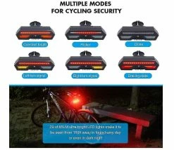 Vention Bike Tail Light With Turn Signals-wireless Remote Control Waterproof Bicycle Taillight-usb Rechargeable Ultra Bright Safety Warning Bike Brake Rear Li -Bikes Shop 437500428 max