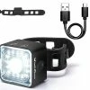 Vention Bike Lights, Usb Rechargeable Front And Rear Lights With 5 Lighting Modes, Ip66 Waterproof / 120lm Brake Light / 2000m Warning Distance Bike Lights Se