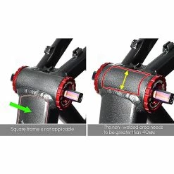 Unbranded Muqzi Folding Bike Frame Protector Pads Alloy Compatible With Brompton Red -Bikes Shop 473984100 max