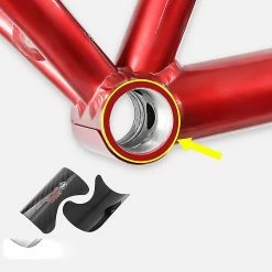 Unbranded Muqzi Folding Bike Frame Protector Pads Alloy Compatible With Brompton Red -Bikes Shop 473984400 max