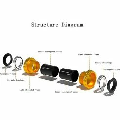 Unbranded Lebycle Bike Bottom Bracket Set Sealed Bearing Thread Type,red -Bikes Shop 473987883 max