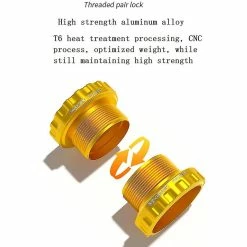 Unbranded Lebycle Bike Bottom Bracket Set Sealed Bearing Thread Type,red -Bikes Shop 473988024 max