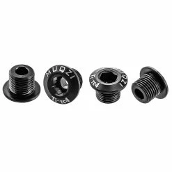 Unbranded Muqzi 4 Pcs Bike Chainring Screw Tc4 Crank Chain Ring Bolts Bmx 1