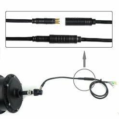 Unbranded 1pcs 60cm E-bike 9pin Motor Convert Extension Cable Cord Connector -Bikes Shop 473990324 max