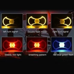 Unbranded Bike Tail Light With Turn Signals Wireless Remote Control Rear Light -Bikes Shop 473991292 max