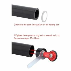 Unbranded Litepro Folding Bike Pushing Easy Wheel Compatible With K3 Folding Seat Tube , 3 -Bikes Shop 473991622 max