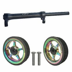 Unbranded Poday Folding Bike Easy Wheel Extension Bar With Easy Wheel A