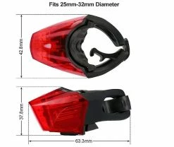 Unbranded Bicycle Rear Light, Bike Taillight Usb Rechargeable Cob Led Rear Bike Lamp, Multi-lighting Modes, Shockproof Waterproof(black) -Bikes Shop 476471165 max
