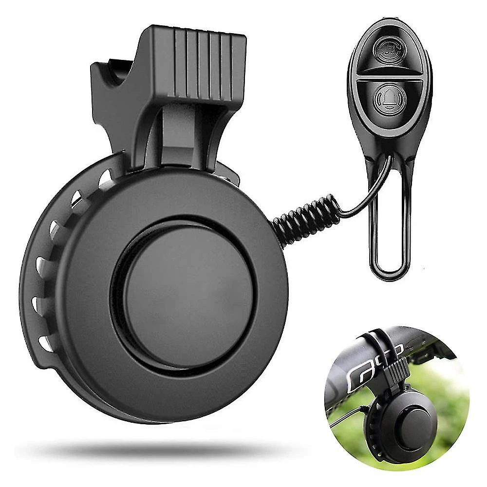 NINEFOX 1 Pcs Electric Bike Horn 120 Db Cycling Bicycle Scooter Horn 4 Sound Modes With Recha 1 NINEFOX 1 Pcs Electric Bike Horn 120 Db Cycling Bicycle Scooter Horn 4 Sound Modes With Recha